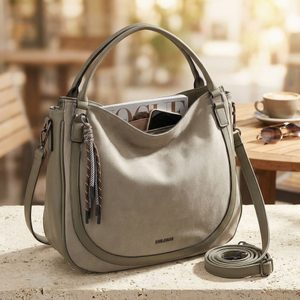 Bulaggi shopper kabelka šedozelená BU30-261314
