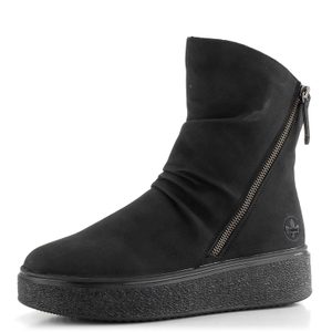 Rieker členková obuv na platforme čierna 78852-00