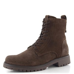 Tamaris kožený šněrovací kotník mocca suede 1-25402-43