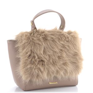 Tamaris klopnová kabelka s vlasem Catharina Taupe 33310