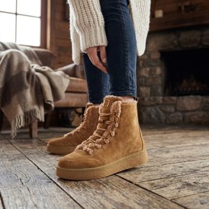Högl semišový šněrovací kotník camel 2-100242-1100