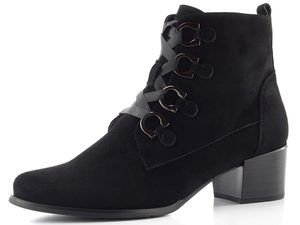 Regarde šněrovací kotník na podpatku Jolene-30 black