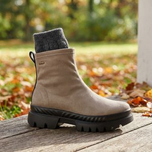 Ara textilní kotník s membránou Mood cashmere/schwarz 12-14102-05