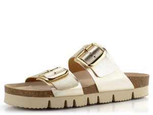 BIO Life pantofle fuzbetové metalické zlaté 2011.Pisa/650
