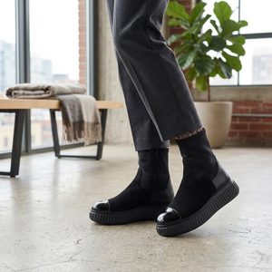 Wonders kotník na platformě negro A-5207