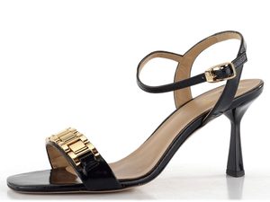 Högl luxusní sandály na podpatku Schwarz 9-107816