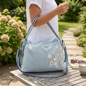 Bulaggi barevné společenské psaníčko s flitry Flower black BU32-26386
