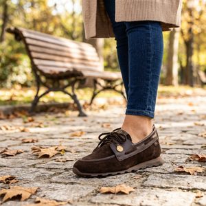 Hispanitas semišové šněrovací polobotky Zinnia espresso HI264908