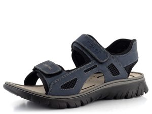 Rieker pánske pásikové sandále Denim 26761-14