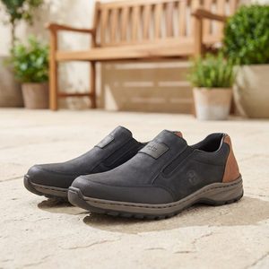 Rieker pánské prozouvací polobotky černé 03354-06