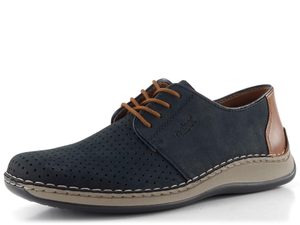 Rieker pánske šnurovacie poltopánky tmavo modré 05226-14