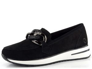 Remonte čierne športovejšie mokasíny D1G11-02