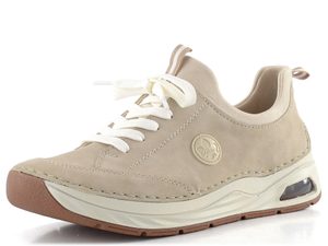 Rieker šnurovacie poltopánky ginger/perlcreme 44562-62