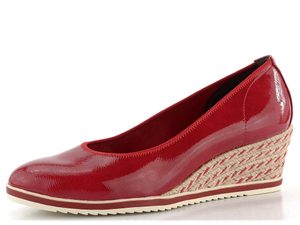 Tamaris lodičky na klínu Red 1-22305-42