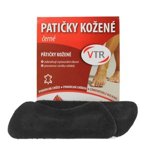 Pätičky do obuvi kožené čierne