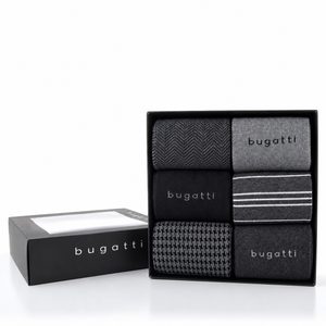 Bugatti pánské ponožky šedé 6pack/box 61156X-610