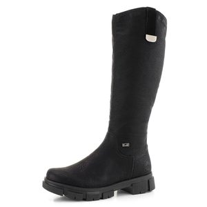 Rieker čižmy s membránou a hrubou podošvou čierne Y7190-00