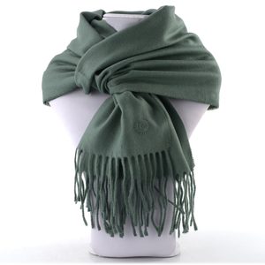 Bugatti pánský kašminkový šál šedozelený 630300-770