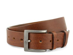 Luxusní hnědý kožený opasek 38 mm