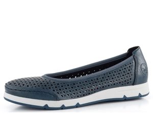 Rieker modré priedušné baleríny L3065-14