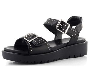 Ara sandály na platformě s klínkem Bilbao schwarz 12-33517-01