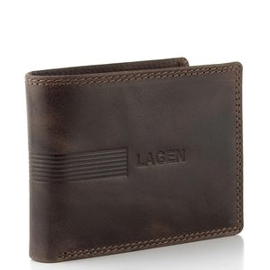 Lagen pánská peněženka tmavě hnědá LGW 701 CC