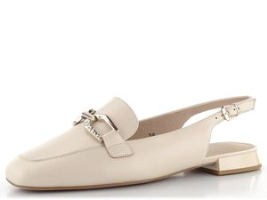 Caprice baleríny s voľnou pätou Cream Perlato 9-29400-44