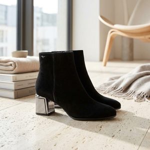 Tamaris elegantní kotník na podpatku black 1-25396-47
