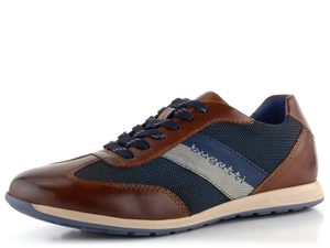 Bugatti kombinované polobotky modro-hnědé 311-A9Q05-4069