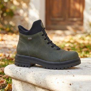 Rieker šněrovací kotník s membránou forest/schwarz Y3163-54