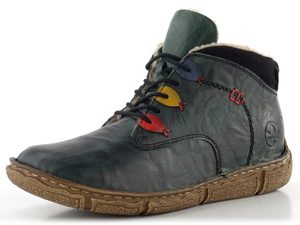 Rieker šněrovací kotník zelený Z3724-54