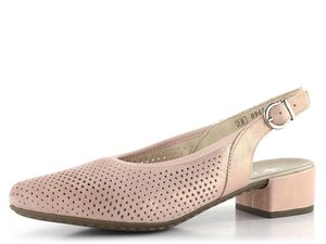 Rieker prořezávané lodičky s volnou patou růžové 47066-31