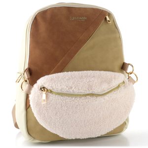 Remonte městský batoh s ledvinkou crema/sand/reh/ivory Q0533-61