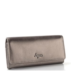 Kožená dámská peněženka velká dk. silver LG720M