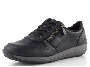 Rieker tenisky se zipy černé N1100-00