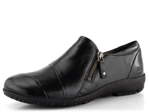 Josef Seibel kožené poltopánky so zipsom čierne 87319971