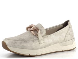Rieker športové mokasíny Beige-Gold 58944-61