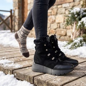 Hispanitas šněrovací kotník na platformě Montana black/plomo PHI265129