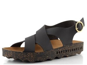 Asportuguesas sandály Cusk black P018278000