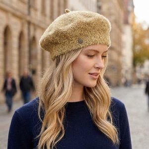 Fraas třpytivý baret zlatý 667256-160