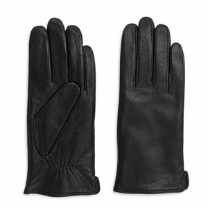 Högl hladké kožené rukavice schwarz 2-159000-0100