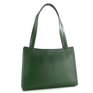 Elega kabelka kožená zipová zelená 67525
