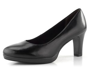 Tamaris kožené hladké lodičky Black 1-22410-41