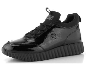 Bagatt prozouvací lakovaný kotník černý D35-AI664-5769