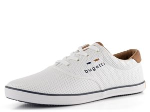 Bugatti biele pánske poltopánky 321-AFH01-5000