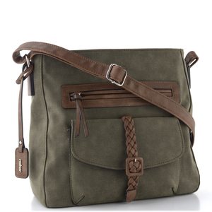 Rieker dámská crossbody kabelka khaki/brown H1340-54