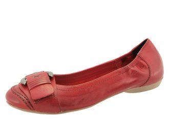 Ballerine Donna Tamaris Black 1-1-22135-26 - Pelle, Suola In Gomma, Tacco 1 Cm, Colore Nero