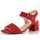 Ara dámske širšie sandále na podpätku Brighton Red 12-20507-19