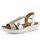 Ara sandály na platformě s klínkem Bilbao stříbrná/metalická 12-33512-12