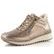 Caprice kotníkové tenisky s membránou taupe metallic 9-26201-43